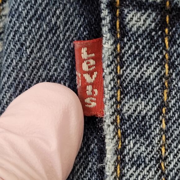 LEVIS 505 Jeans 34x29 Faded Stonewash Whiskered - Picture 10 of 16